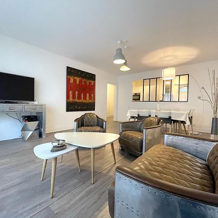 L'Ideal 112 - 85M2, 2 Chambres, Parking & Cabine De Plage Deauville Bagian luar foto