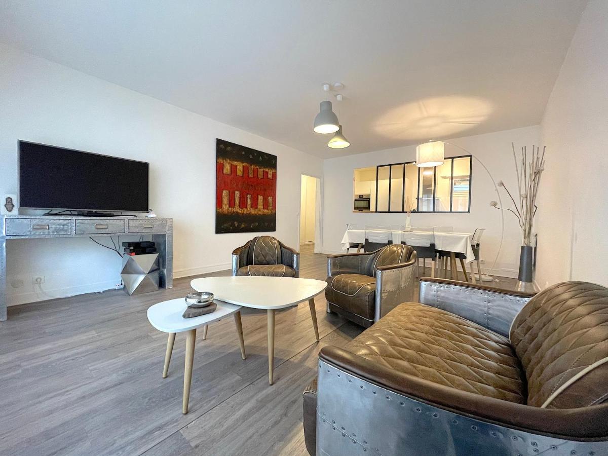 L'Ideal 112 - 85M2, 2 Chambres, Parking & Cabine De Plage Deauville Bagian luar foto